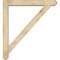 Ekena Millwork Traditional Craftsman Rough Sawn Bracket w/ Offset Brace, Douglas Fir, 6"W x 40"D x 44"H BKT0604X40X44TRA04RDF - alternate 3